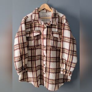 Maurices Fall Colored Shacket XXL